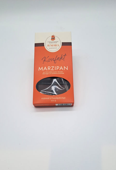 Sumara Stralsunder Marzipan Konfektwürfel mit Zartbitterschokolade 100 g