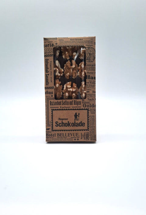 Rügener Schokolade Zartbitter mit Walnüssen 120g