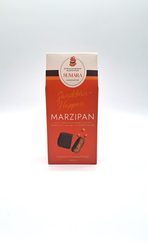 Sumara Stralsunder Marzipan Sanddorn-Happen 100 g