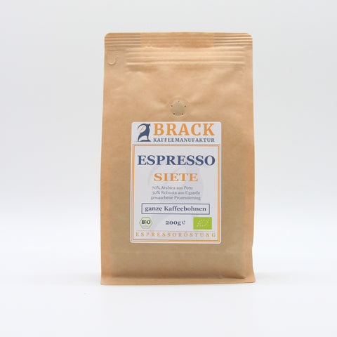 Brack Espresso Siete ganze Bohne 200 g