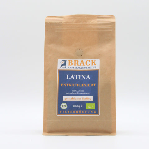 Brack BIO Latina entkoffeiniert gemahlen 200 g