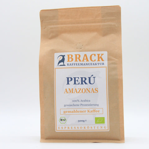 Brack BIO Peru Amazonas Espressoröstung gemahlen 500 g