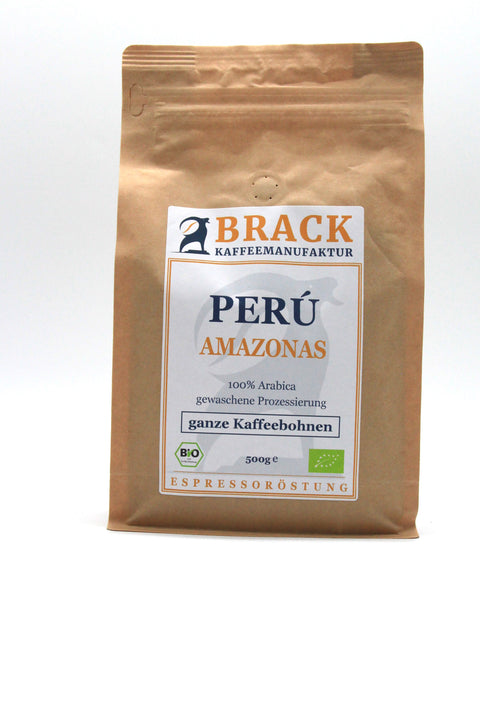 Brack Peru Amazonas ganze Bohne Espressoröstung 500 g