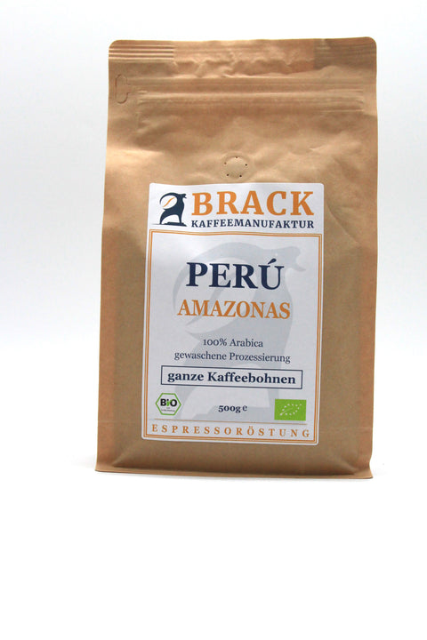 Brack BIO Peru Amazonas ganze Bohne Espressoröstung 500 g