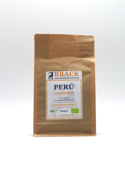 Brack BIO Peru Amazonas gemahlen Espressoröstung 200 g