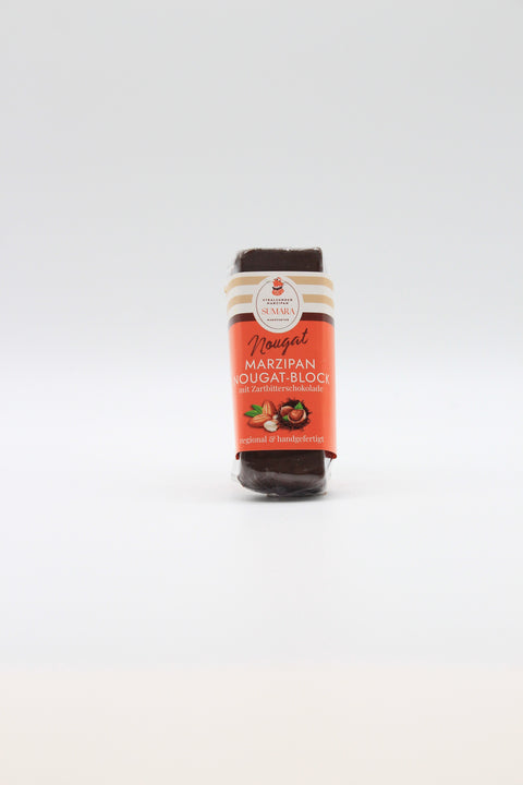 Stralsunder Marzipan Marzipan-Nougat-Block mit Zartbitterschokolade 110 g