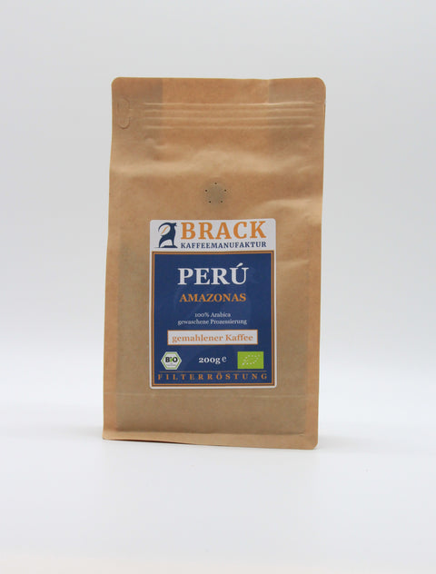 Brack BIO Peru Amazonas gemahlen Filterröstung