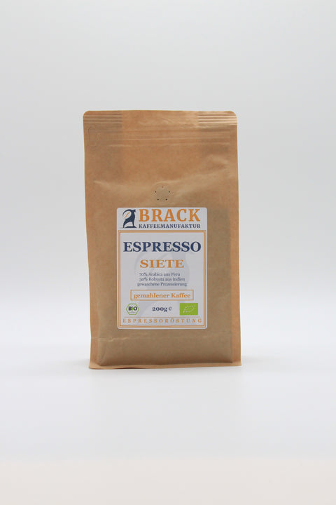 Brack Espresso Siete gemahlen 200 g