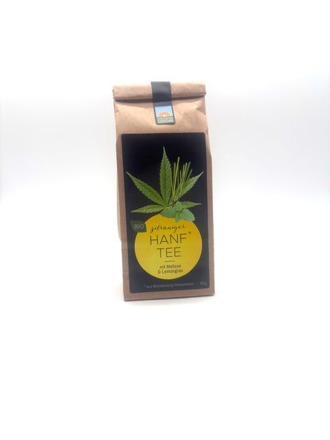 BIO zitroniger Hanf Tee mit Melisse und Lemongras 40g